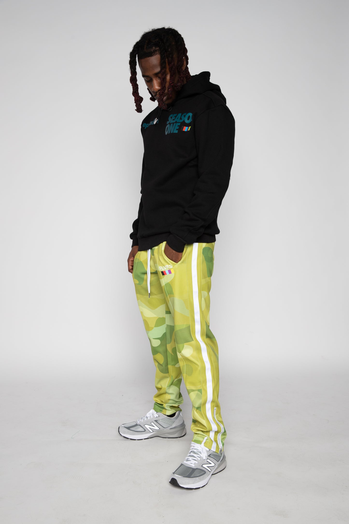 Green Camo Track Pants